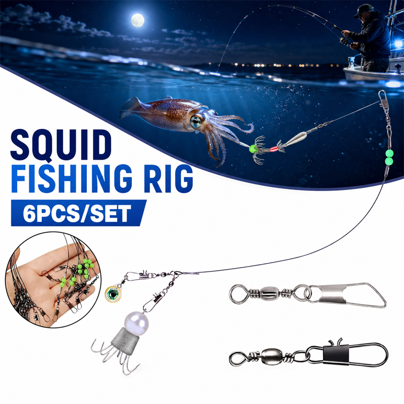 Fishing Boat Trailer - 6 قطع من معدات صيد الحبار،